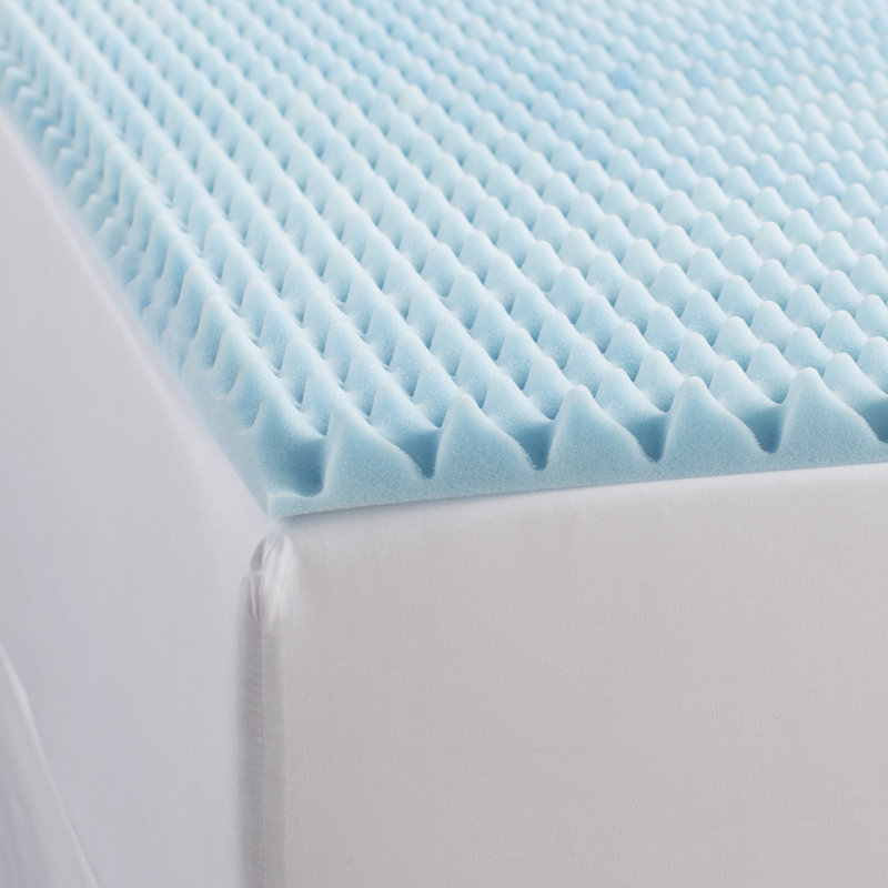 Surmatelas en mousse viscoélastique gélifiée réversible de 1,5 po Basics, Double