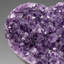 Genuine Amethyst Crystal Cluster Heart From Uruguay (277 Grams)