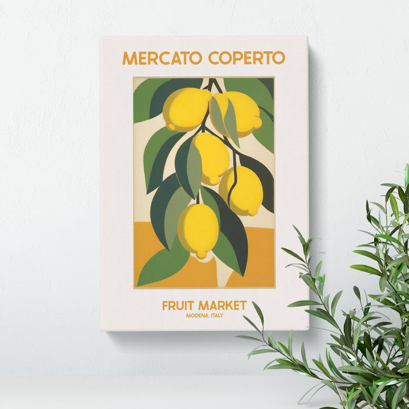 XMKTMKT-428 Mercato Coperto Fruit Market Exhibition 2 - Wrapped Canvas Print, 50cm H x 35cm W x 3cm D