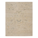 Oushak Hand Knotted Silk Floral Area Rug