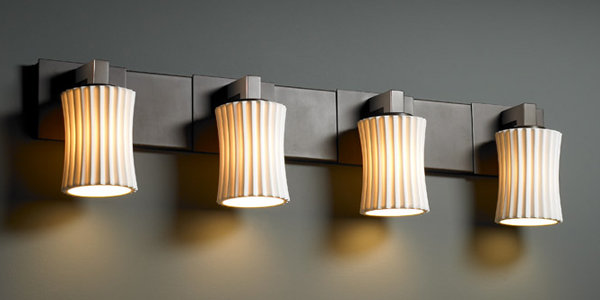 Darrien 4 - Light Vanity Light, Dark Bronze, Bamboo