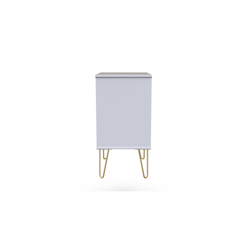 Fully Assembled Alazne 3 - Drawer Chest of Drawers, Deep Black