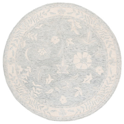 Metro 202 Hand Tufted 50% Wool; 30% Pet; 20% Cotton Floral Rug