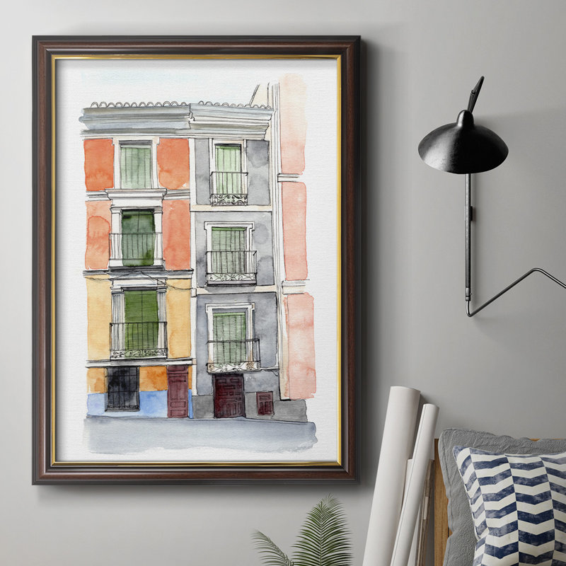 «Settling In II», peinture sur toile encadrée, H 20 po x l 16 po x P 2,5 po