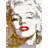 Marilyn Monroe Typography Red Retro Framed Canvas Decor