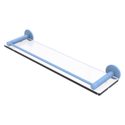 Tablette en verre avec rail de meuble-lavabo Fresno