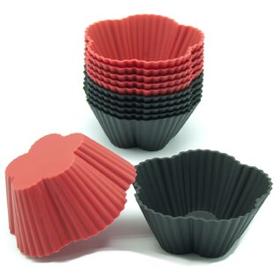 Freshware Silicone Baking Cups [24-Pack] Reusable Cupcake Liners Non-Stick Muffin  Cups Cake Molds Cupcake