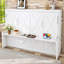 Grand lit escamotable avec bureau, station de charge USB, lumières DEL, gris foncé-1251794229-1173627232