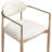 Eligah Vegan Leather Upholstered Dining Arm Chair-6766387-6766377