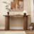 Gennari 55'' Fluted Solid Wood Console Table with Rectangular Tabletop