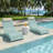 HDPE Patio Chaise Lounge, Waterproof Ergonomic Design with 3-Position Adjustable & Headrest, for Pool, Deck & Beach-94882626