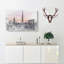 Dubai Skyline in Abstract - Wrapped Canvas-55317166