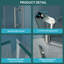 Porte de douche 32 po x 72 po avec verre trempé et pliable facile à installer l 32 po x H 72 po pour une utilisation à long terme