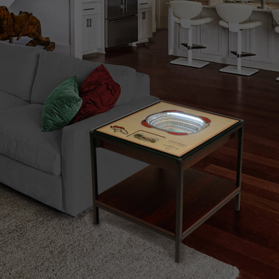 Husik NFL 25-Layer StadiumViews Lighted End Table