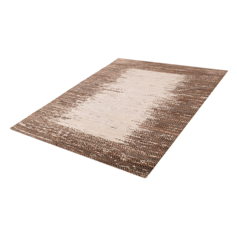 Tapis gris ombre en soie 8 pi 0 po x 9 pi 8 po