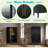 Modern Fluted Wine Cabinet With Glass Display, Stemware Rack, Drawer, Adjustable Shelves And Built-in Led Lighting-1907203294