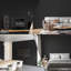 Ensemble de 2 panneaux muraux à lattes 3D pour mur intérieur en chêne gris (paquet de 2 / 30,20 pieds carrés)-117002512