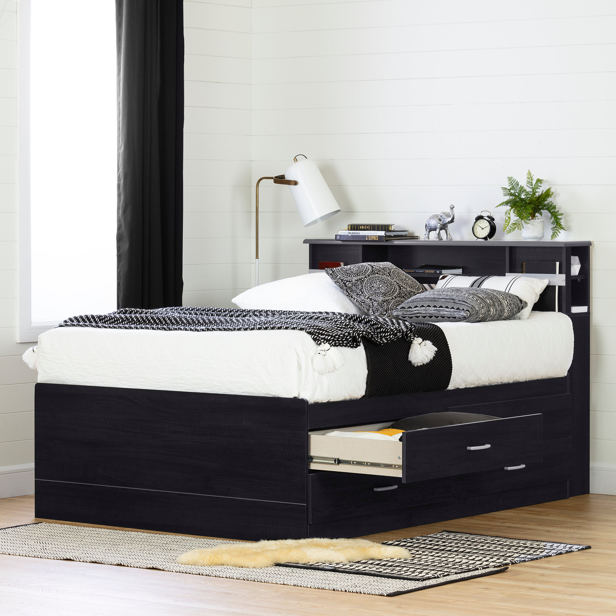 South Shore Step One Full Platform Bed with Drawers Reviews Wayfair