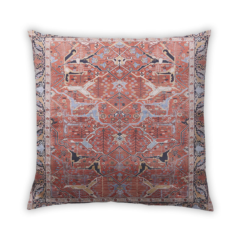 Damask Outdoor Throw Pillow