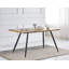 Ernst 120/150cm Nordic Metal Base Rectangular Manufactured Wood Dining Table-1167895424-1204167591