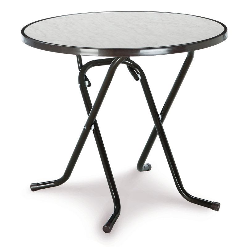 Dublin Folding Table Round, Anthracite, 100 cm diameter