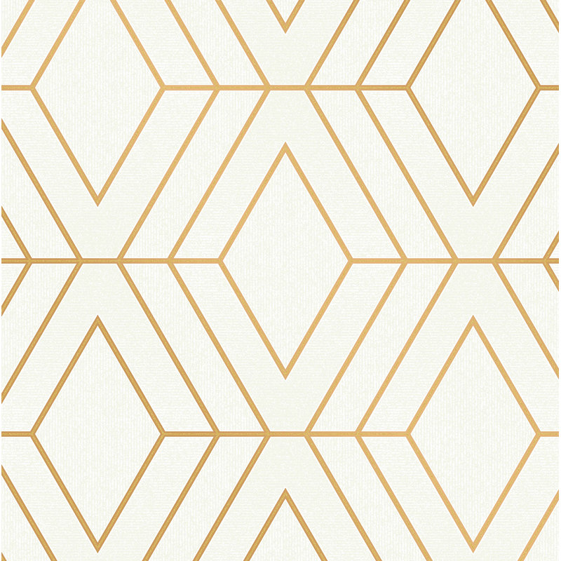 Ameer Geometric Double Roll, White