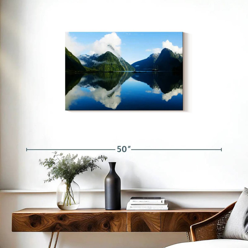 Nicci nuageux Milford Sound, H 20 po x l 30 po