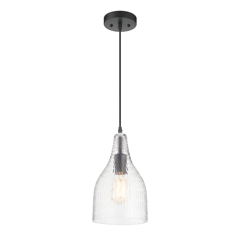 1 - Light Matte Black Single Pendant