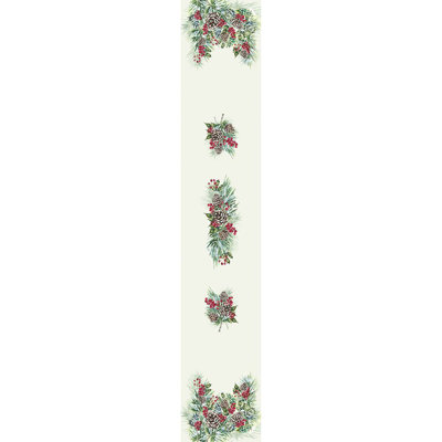Allbritton Winter Garland Table Runner