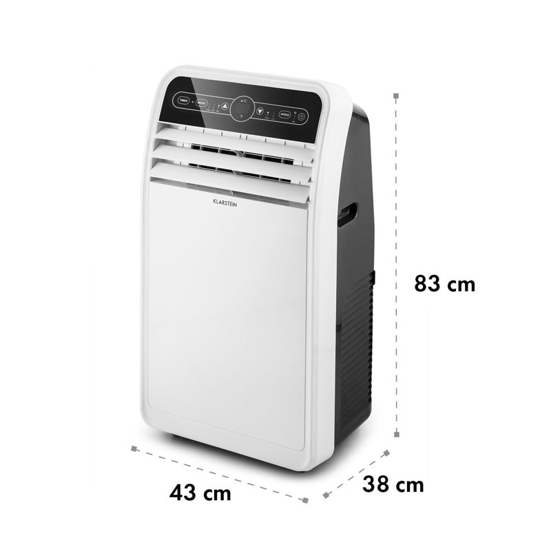 Metrobreeze New York 7000 BTU Portable Air Conditioner with Remote, White