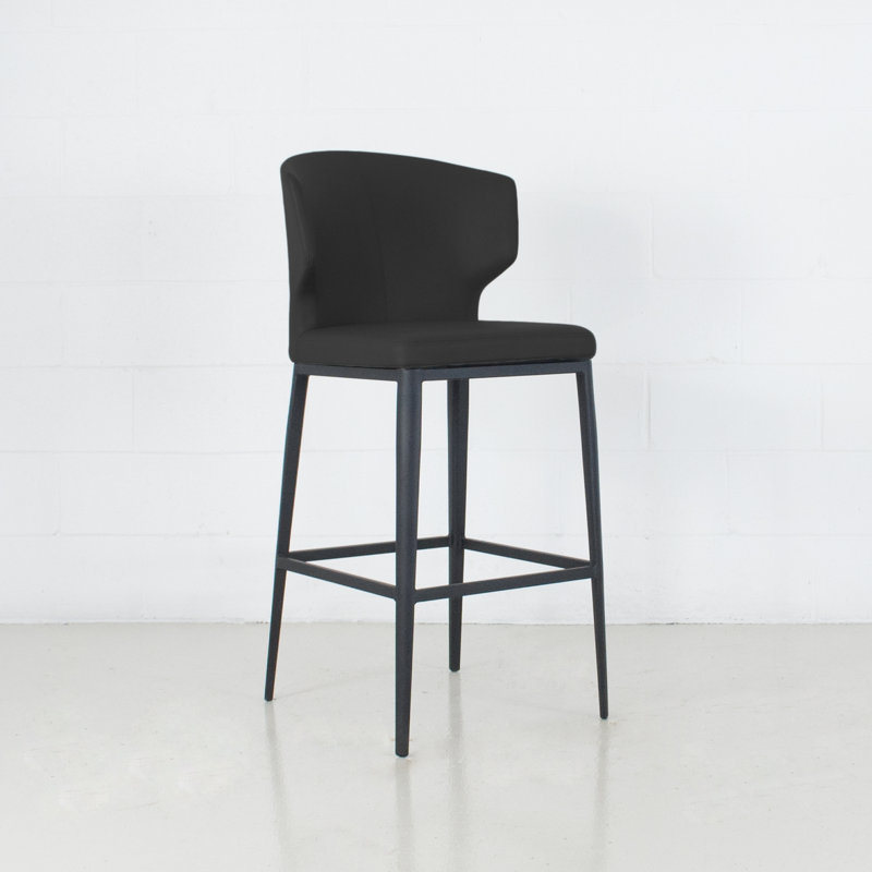 Tabouret de bar et de comptoir Aislinn, Noir, Tabouret de comptoir (assise de 26 po de hauteur)