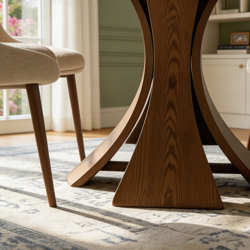 Table de salle à manger Aversa, H 29,5 po x L 47,24 po x l 47,24 po