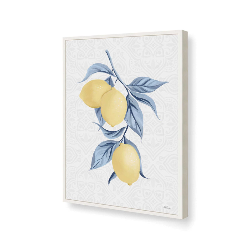 «Lemon Branch» par Cat Thurman Designs, reproduction d'art, 18 W x 24 H, Blanc, Impression encadrée