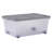 Wham 32L Box with Wheels & Folding Lid Pack of 5 Clear/Cool Grey