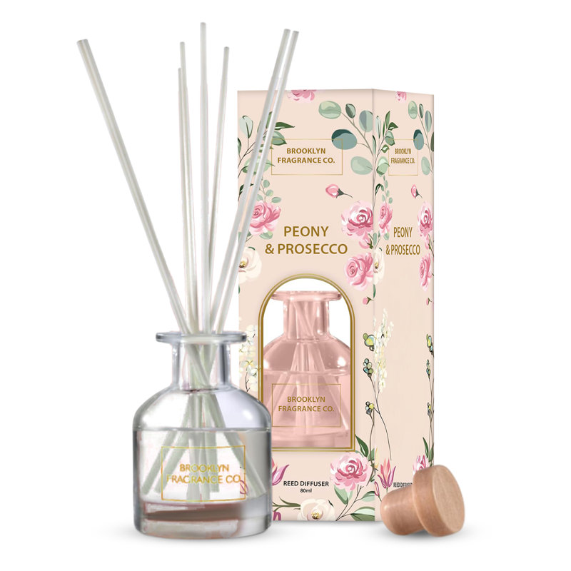 Diffuseur de roseaux 100 ml Brooklyn Fragrance Co - Arches Floral, Pivoine / ombre Prosecco