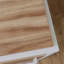 Bureau avec broche rustique, finition brune