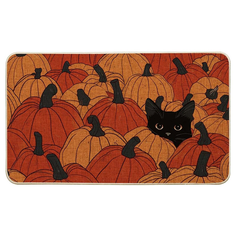 Paillasson Black Cat Pumpkin