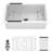 32" L Single Bowl White Fireclay Drop-In / Undermount Kitchen Sink-125422243