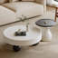 Table à thé ronde de style crème