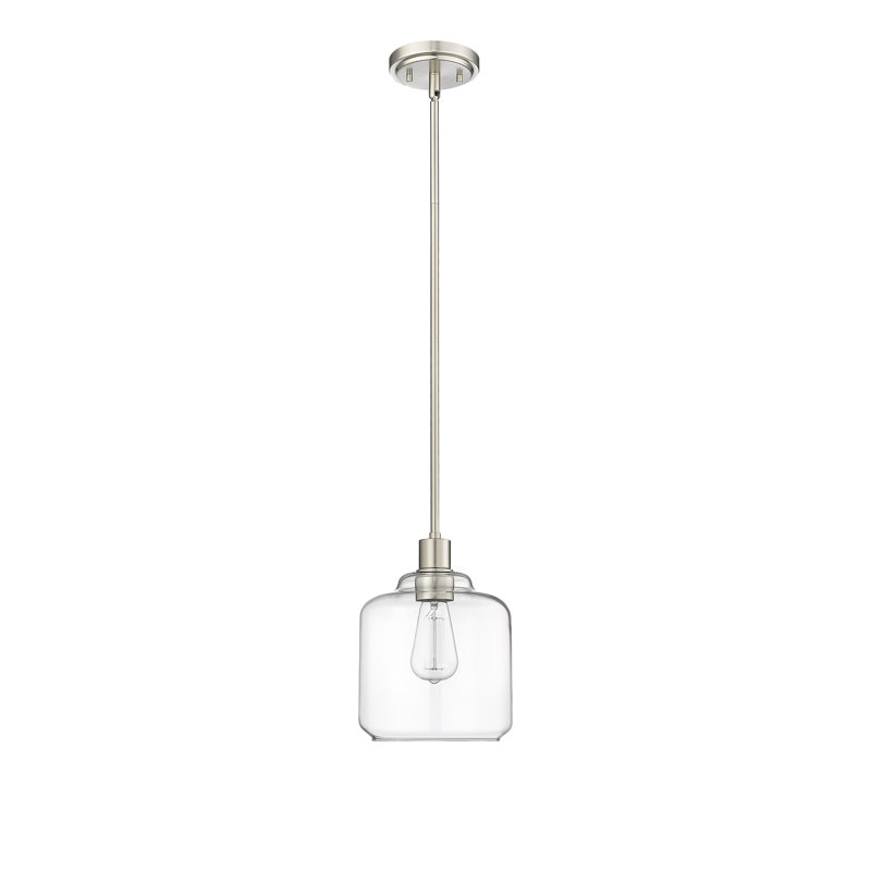 Asheville 1 - Light Dimmable Pendant, Brushed Nickel