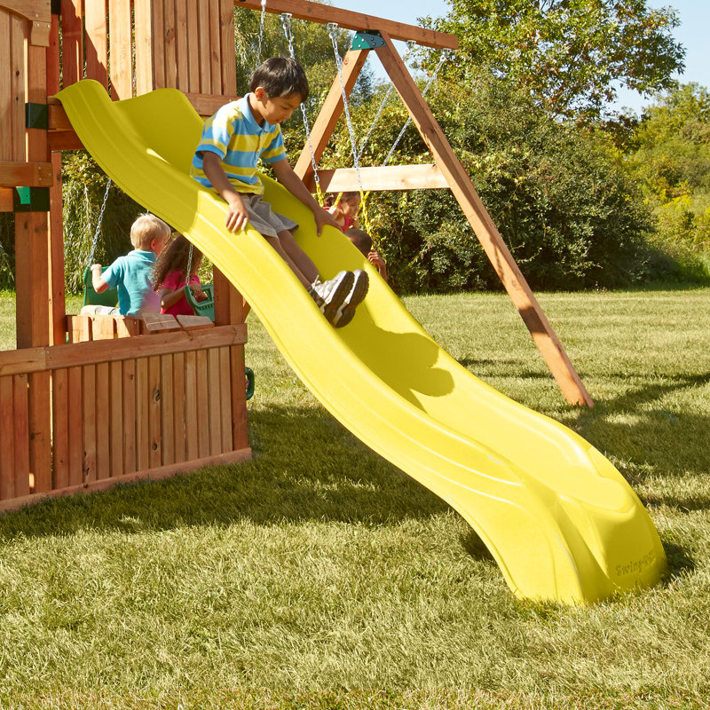 Ready To Build Custom Alpine Wave Slide for 5' Deck, Yellow