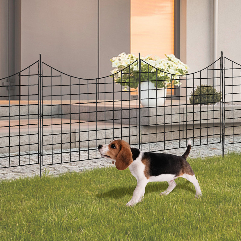 93cm H x 74.9cm W Carbon Steel Fencing with 5 Panel(s) Included