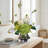 Elegant Green Artificial Bouquet—Hydrangea With Vase