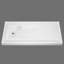 Bases de douche et casseroles Base de douche blanche à seuil simple l 60 po x P 32 po avec ensemble de bonde et couvercle de bonde inclus, antidérapant-122950206