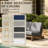 Polett Solid Wood Group Outdoor Conversation Set With Loveseat And Side Table-1868612205-1868612209