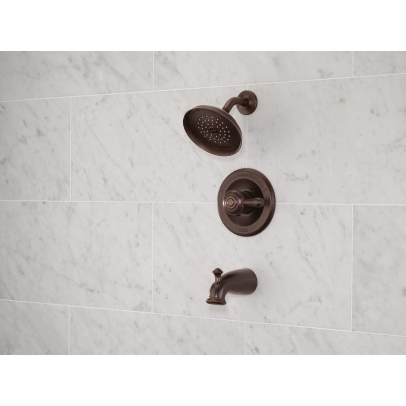 Leland Tub and Shower Faucet with Valve, Venetian Bronze