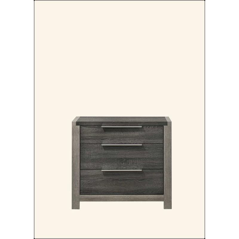 Table de chevet sophistiquée avec rembourrage moelleux et tiroirs spacieux pour la chambre à coucher