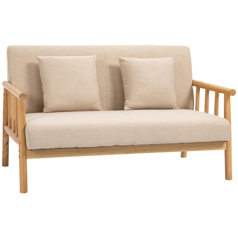 HOMCOM 48" 2-Seater Couch For Small Spaces