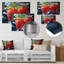Romantiques rubis, fraise et sonate III - fruits, art mural en métal-942522554