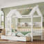 Lit plateforme simple avec tiroirs de rangement, tablettes et conception ludique, aucun sommier requis, idéal pour les chambres d'enfants-348158290